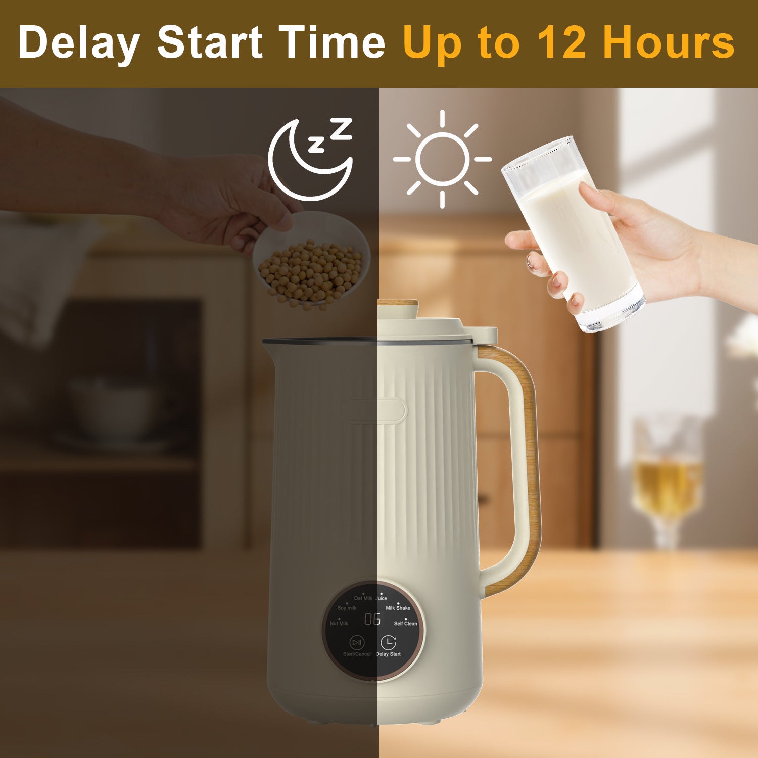 6-in-1 Soy Nut Milk & Fruit Juice Maker + free package