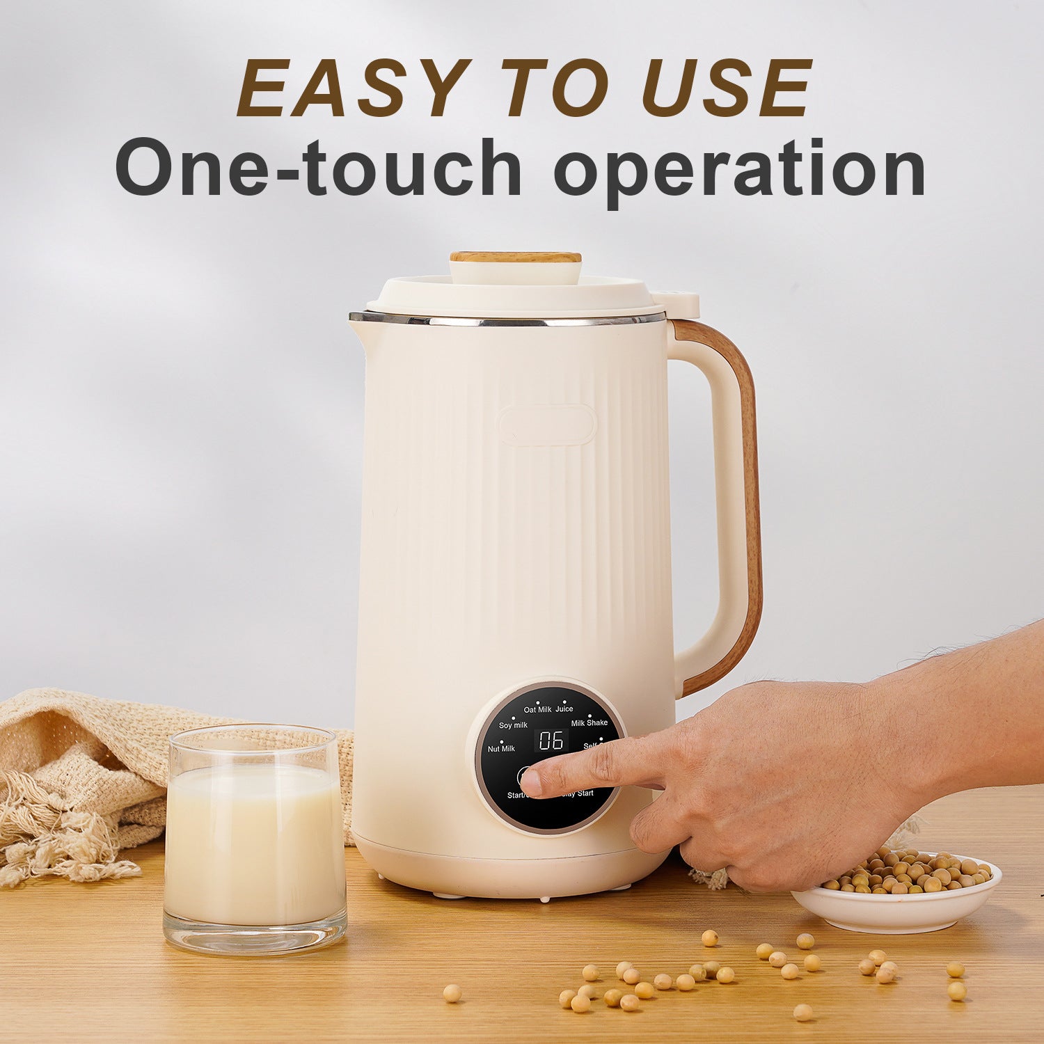 6-in-1 Soy Nut Milk & Fruit Juice Maker + free package